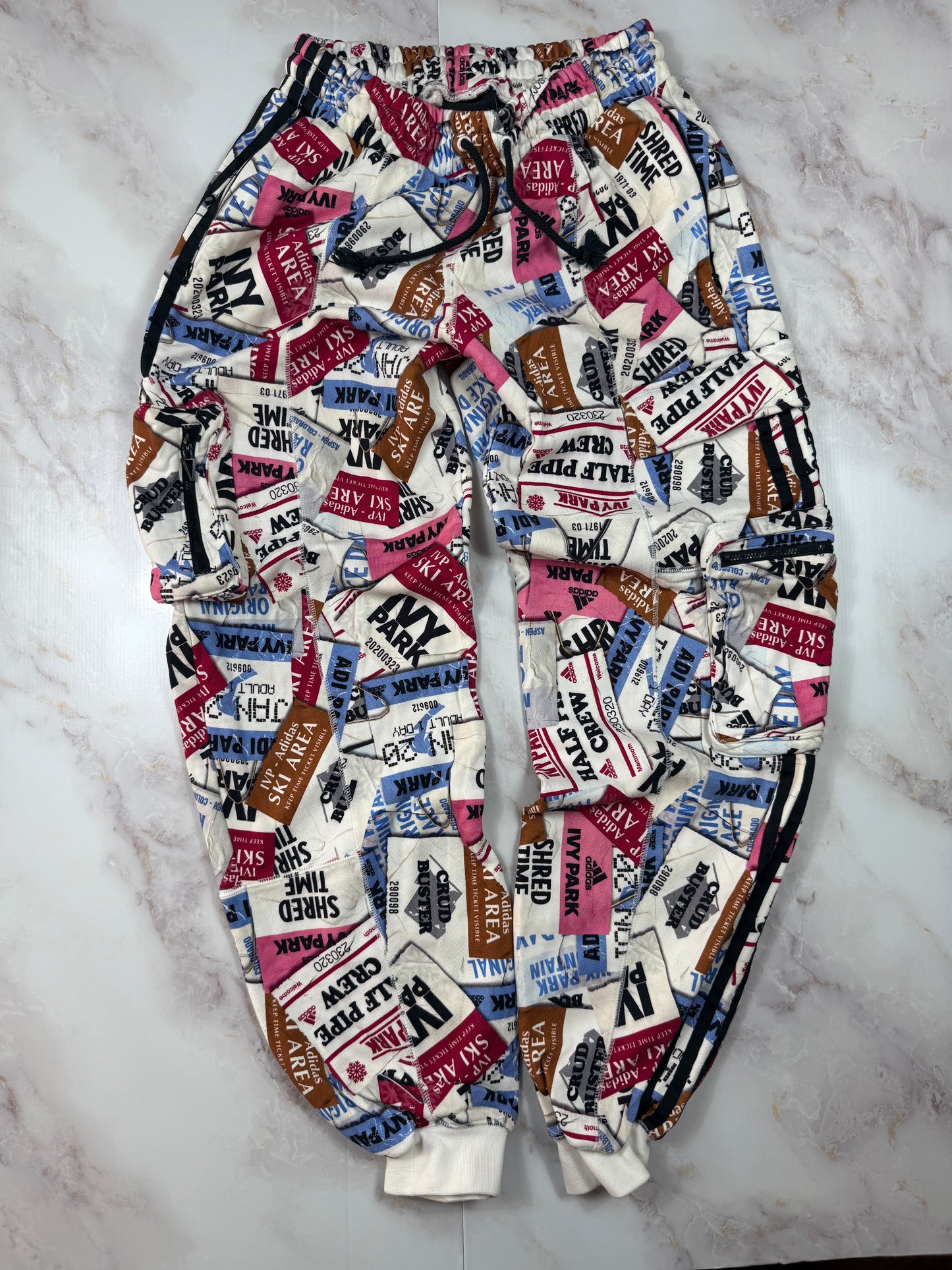 【adidas × IVY PARK】コラボ スウェット セットアップ XS/M ユニセックス 総柄 トレーナー＆パンツ コットン100%