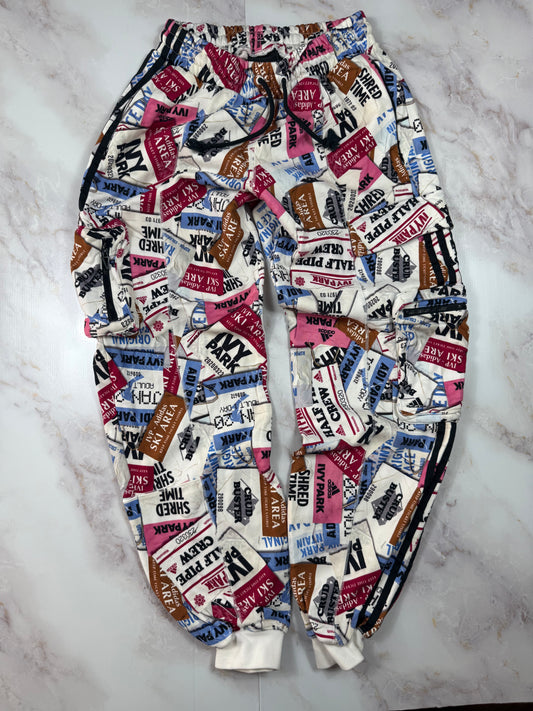 【adidas × IVY PARK】コラボ スウェット セットアップ XS/M ユニセックス 総柄 トレーナー＆パンツ コットン100%