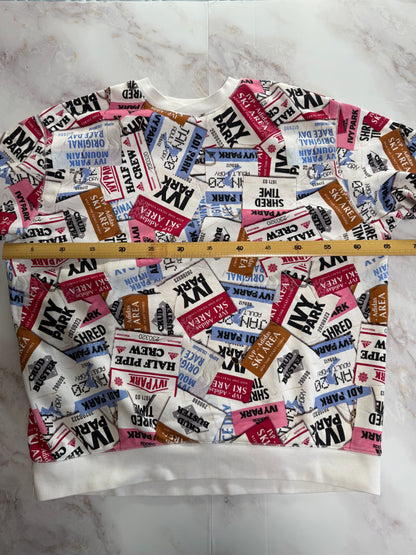 【adidas × IVY PARK】コラボ スウェット セットアップ XS/M ユニセックス 総柄 トレーナー＆パンツ コットン100%