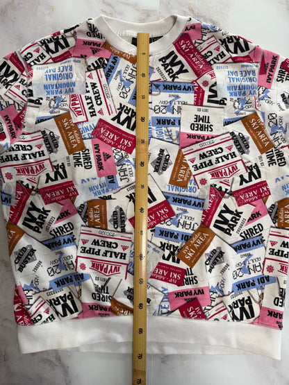 【adidas × IVY PARK】コラボ スウェット セットアップ XS/M ユニセックス 総柄 トレーナー＆パンツ コットン100%