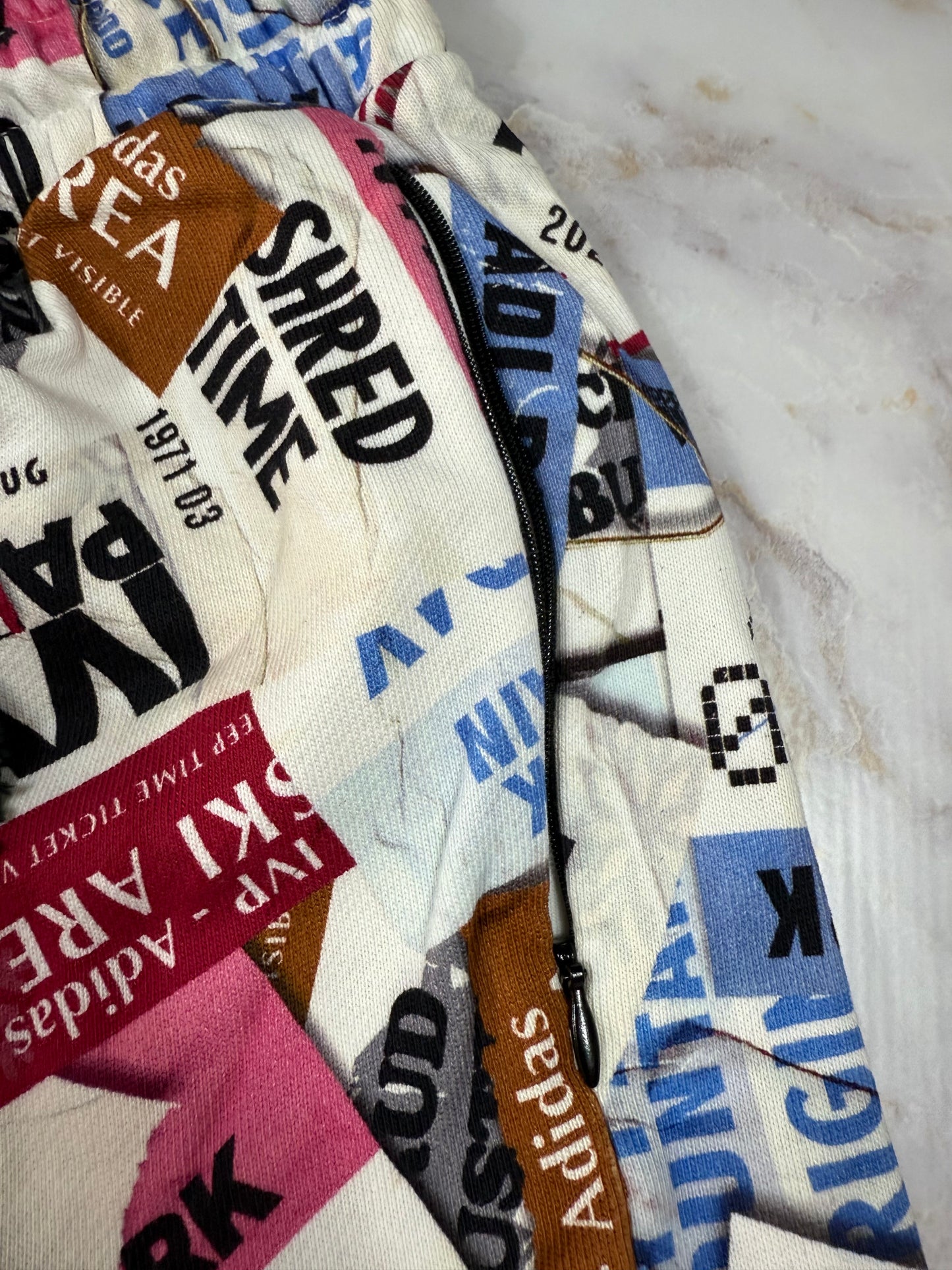 【adidas × IVY PARK】コラボ スウェット セットアップ XS/M ユニセックス 総柄 トレーナー＆パンツ コットン100%