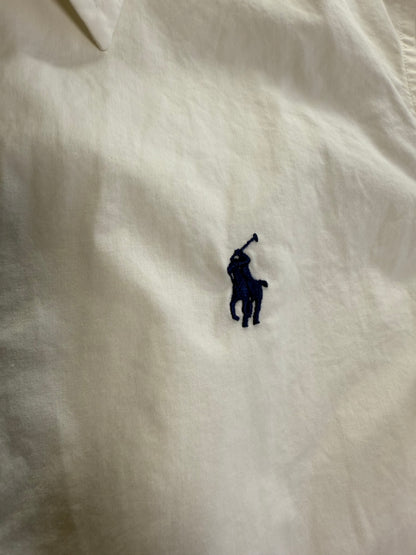 【POLO RALPH LAUREN】ポロ ラルフローレン レディース シャツ 長袖 ホワイト 無地 シンプル ワイシャツ サイズ4