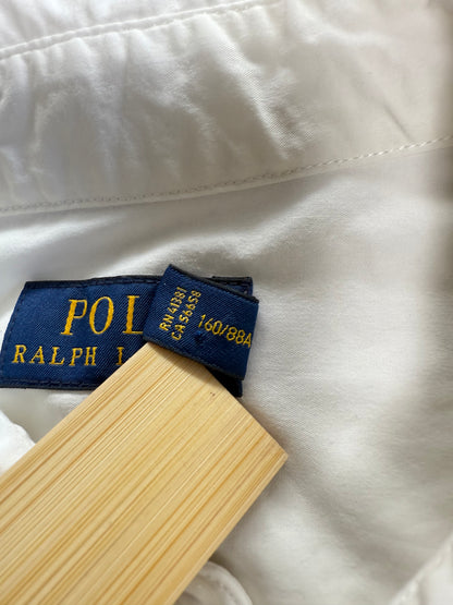 【POLO RALPH LAUREN】ポロ ラルフローレン レディース シャツ 長袖 ホワイト 無地 シンプル ワイシャツ サイズ4