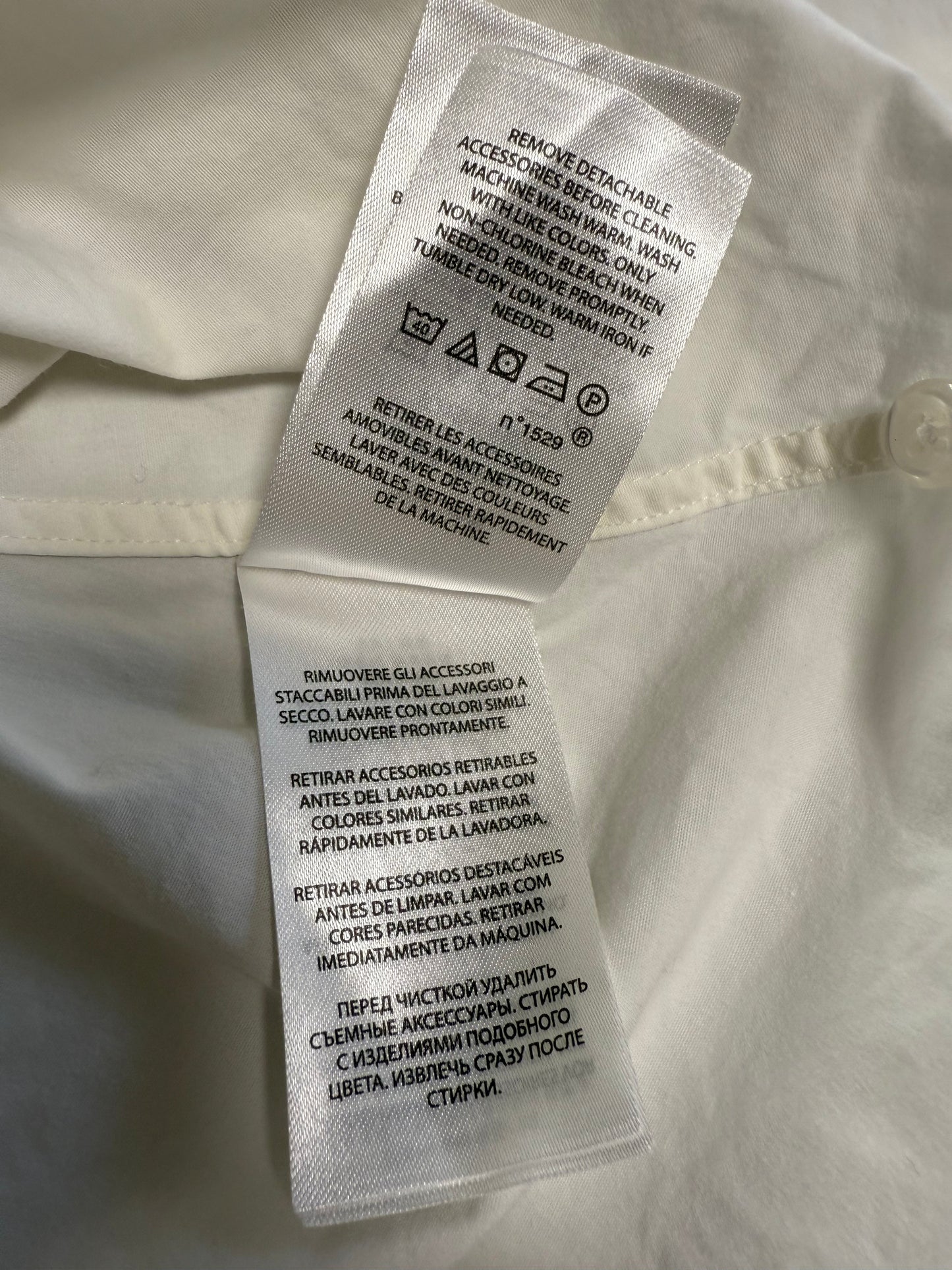 【POLO RALPH LAUREN】ポロ ラルフローレン レディース シャツ 長袖 ホワイト 無地 シンプル ワイシャツ サイズ4