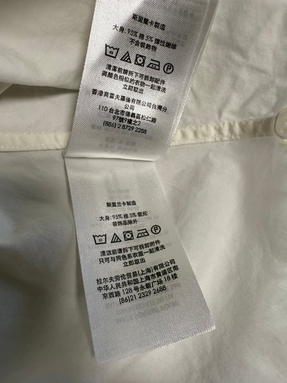 【POLO RALPH LAUREN】ポロ ラルフローレン レディース シャツ 長袖 ホワイト 無地 シンプル ワイシャツ サイズ4