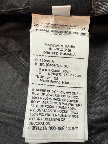 【NIKE × STONE ISLAND】ナイキ ストーンアイランド コラボ Hyper Light Membrana 2L/3L TC フーデッドジャケット XS ブラック