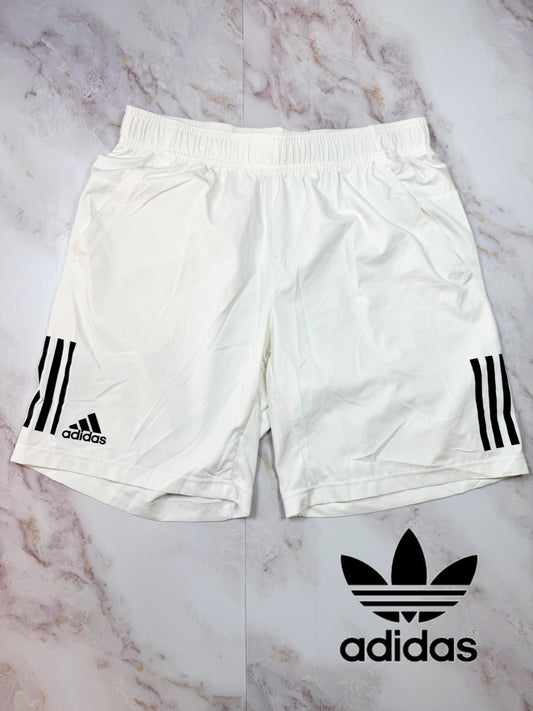 【adidas】ClimaCool ホワイト ショーツ Lサイズ | 通気性抜群 スポーツ＆カジュアルに最適