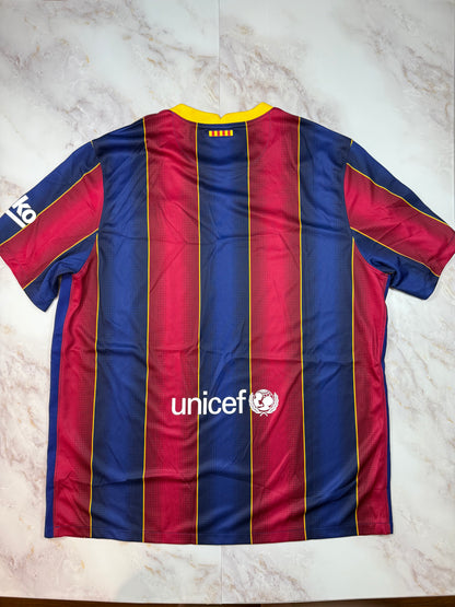 【NIKE/ナイキ】FCバルセロナ ホームユニフォーム 2020/21 XXLサイズ Rakuten スポンサー付 サッカーシャツ