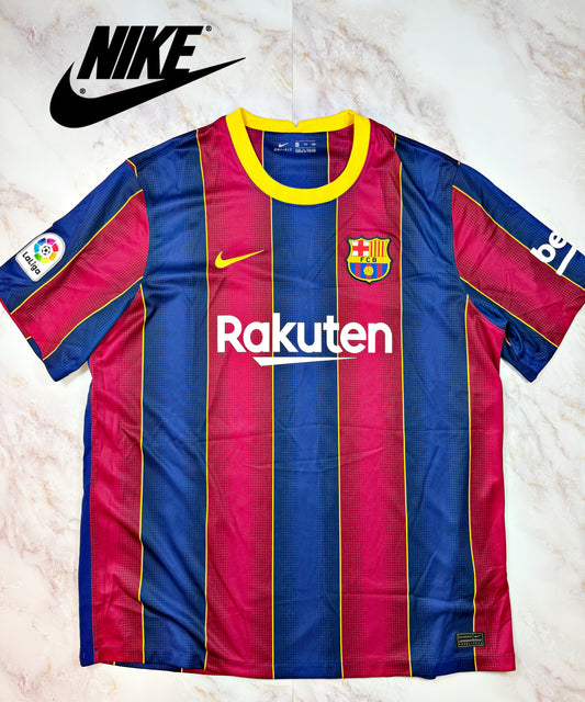 【NIKE/ナイキ】FCバルセロナ ホームユニフォーム 2020/21 XXLサイズ Rakuten スポンサー付 サッカーシャツ