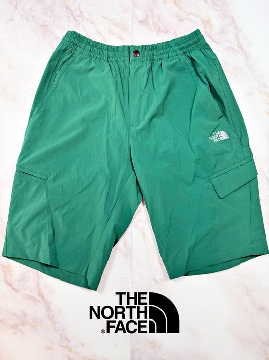 【THE NORTH FACE】カーゴショーツ メンズ Lサイズ グリーン ナイロンショートパンツ アウトドア カジュアル