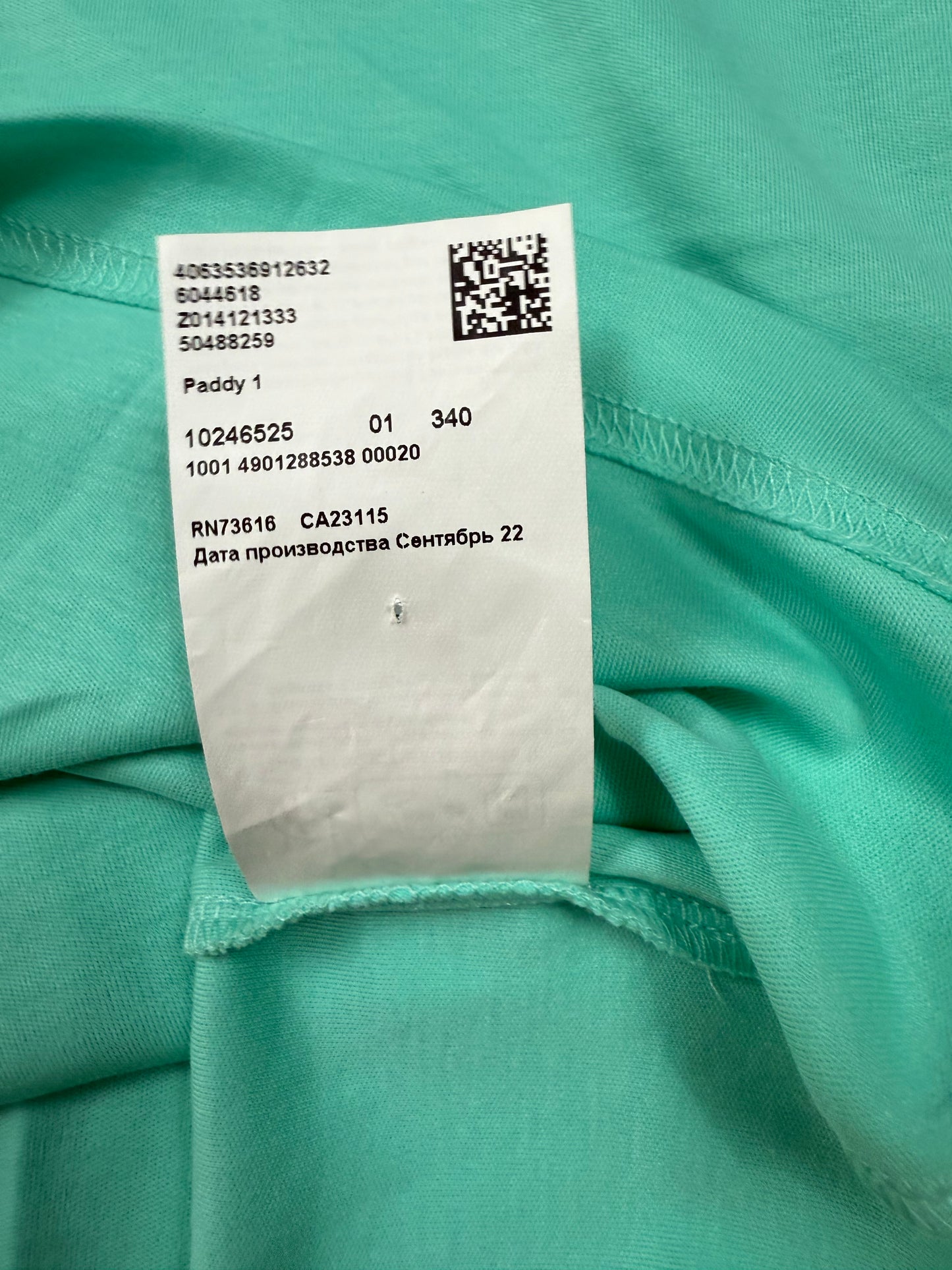 【HUGO BOSS】ポロシャツ メンズ Lサイズ ミントグリーン × ダークグレー襟切替 レギュラーフィット | ヒューゴボス 半袖トップス