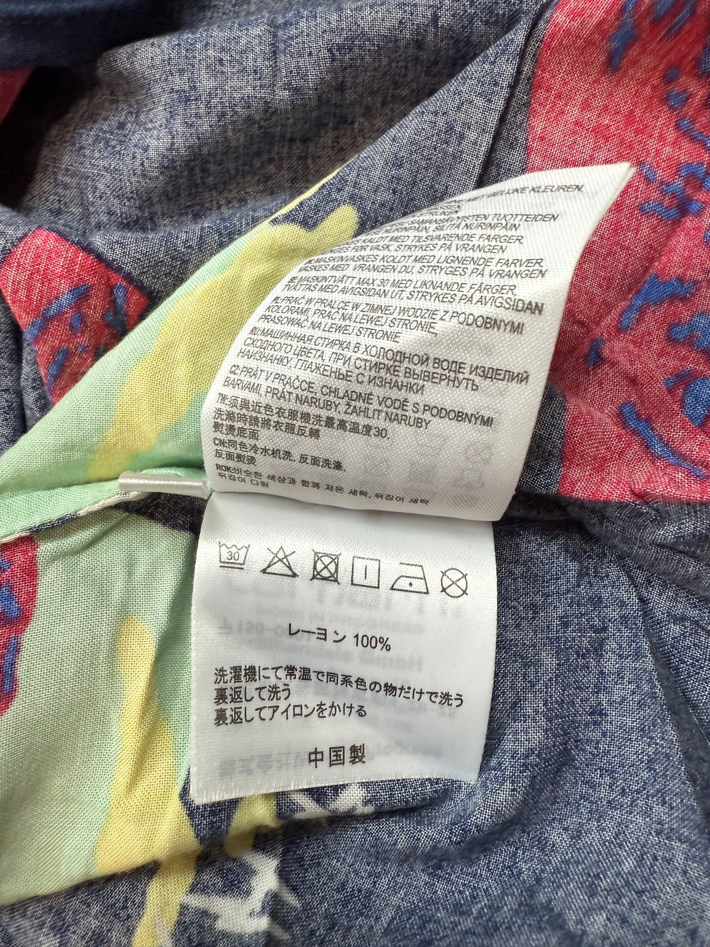 【Carhartt WIP】S/S ANDERSON SHIRT アロハシャツ XLサイズ 総柄 半袖 開襟シャツ ヴィスコース素材