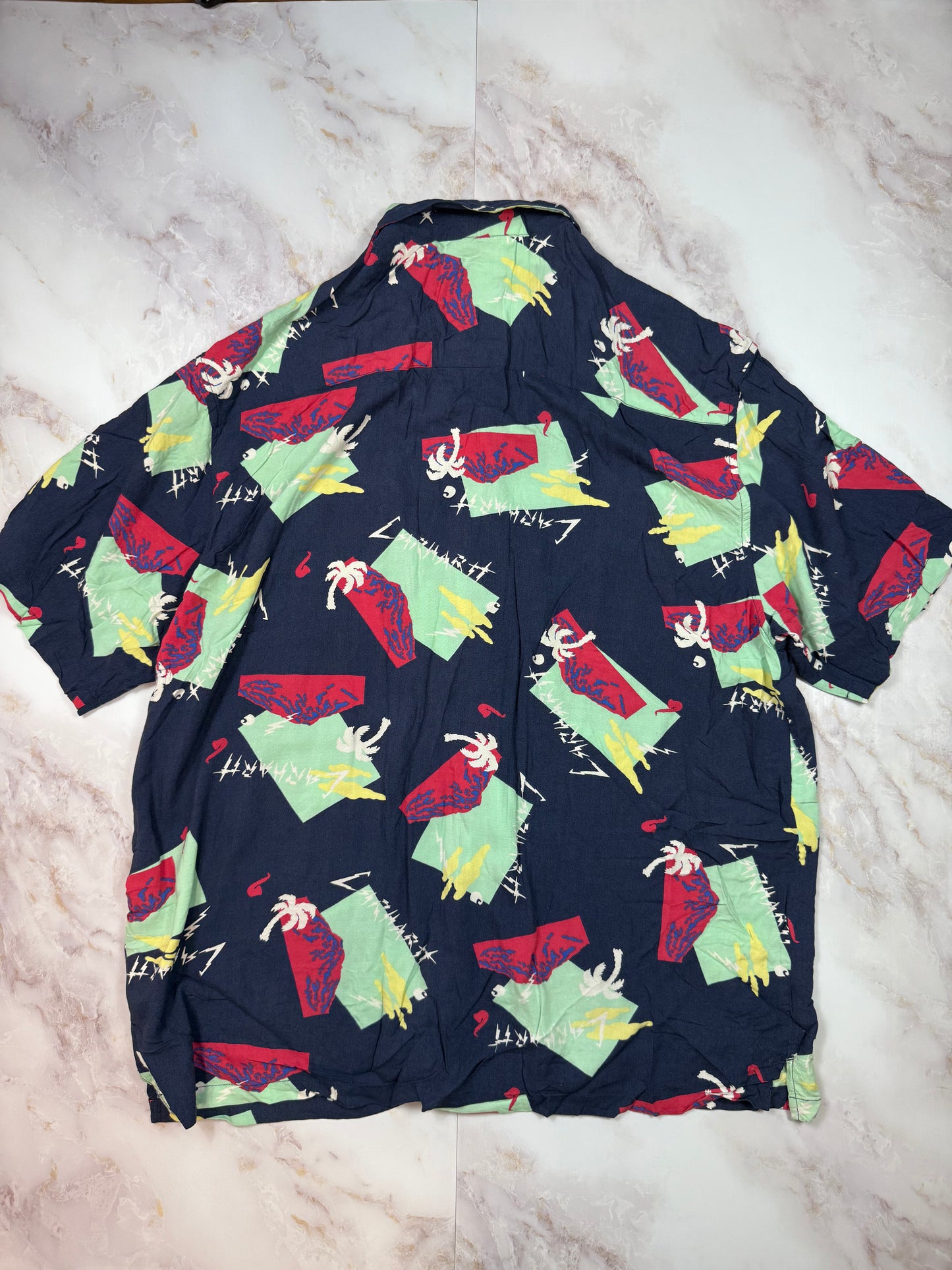 【Carhartt WIP】S/S ANDERSON SHIRT アロハシャツ XLサイズ 総柄 半袖 開襟シャツ ヴィスコース素材