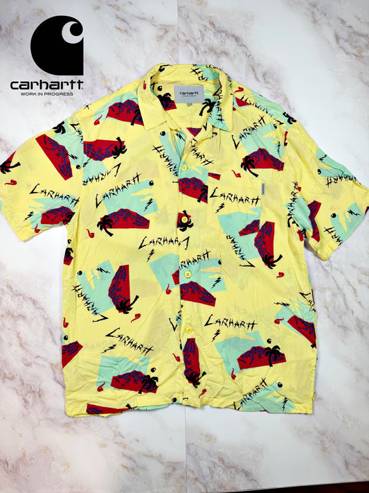 【Carhartt WIP】S/S Anderson Shirt 半袖シャツ アロハシャツ イエロー Mサイズ | カーハート ワークインプログレス