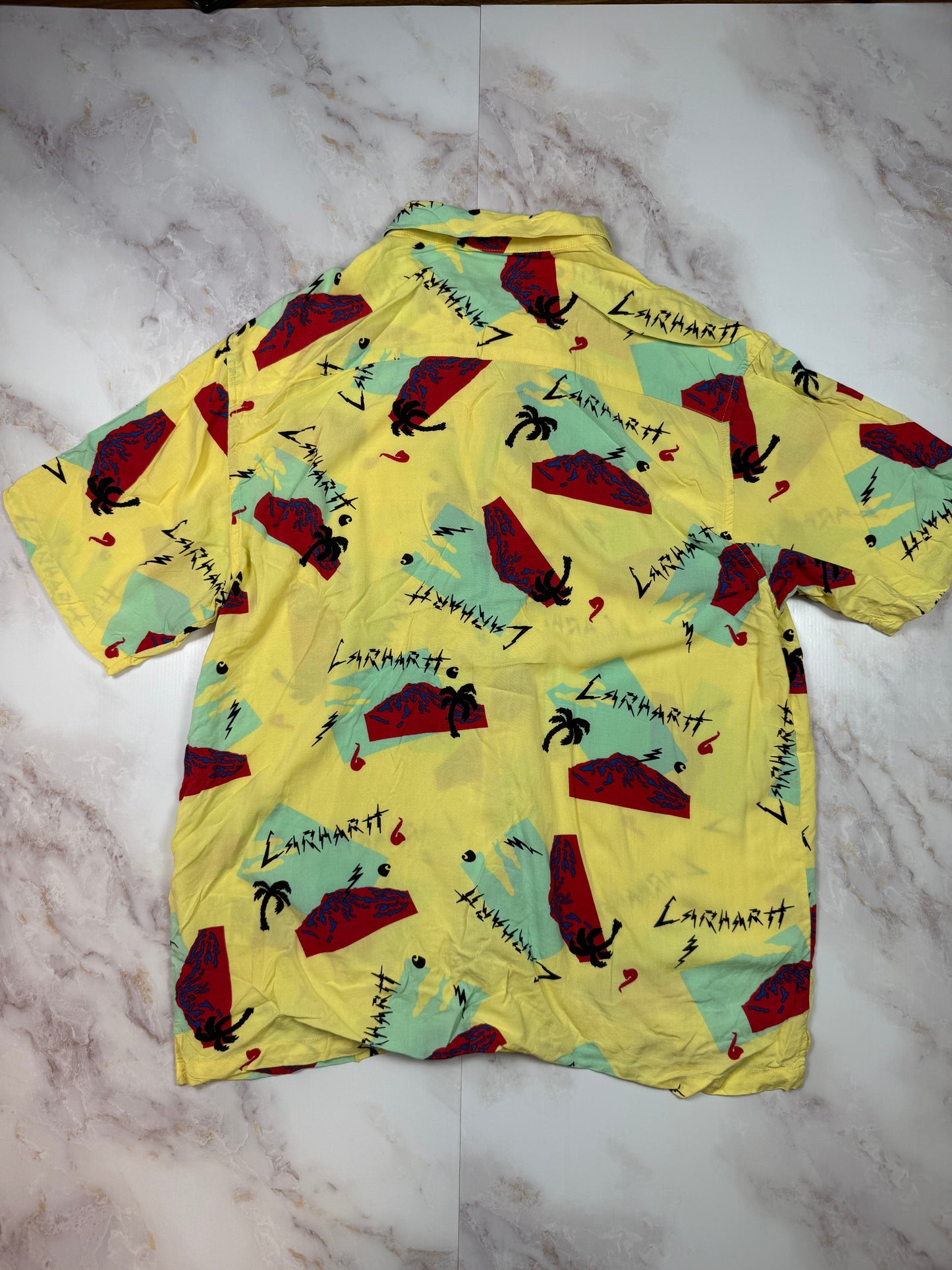 【Carhartt WIP】S/S Anderson Shirt 半袖シャツ アロハシャツ イエロー Mサイズ | カーハート ワークインプログレス
