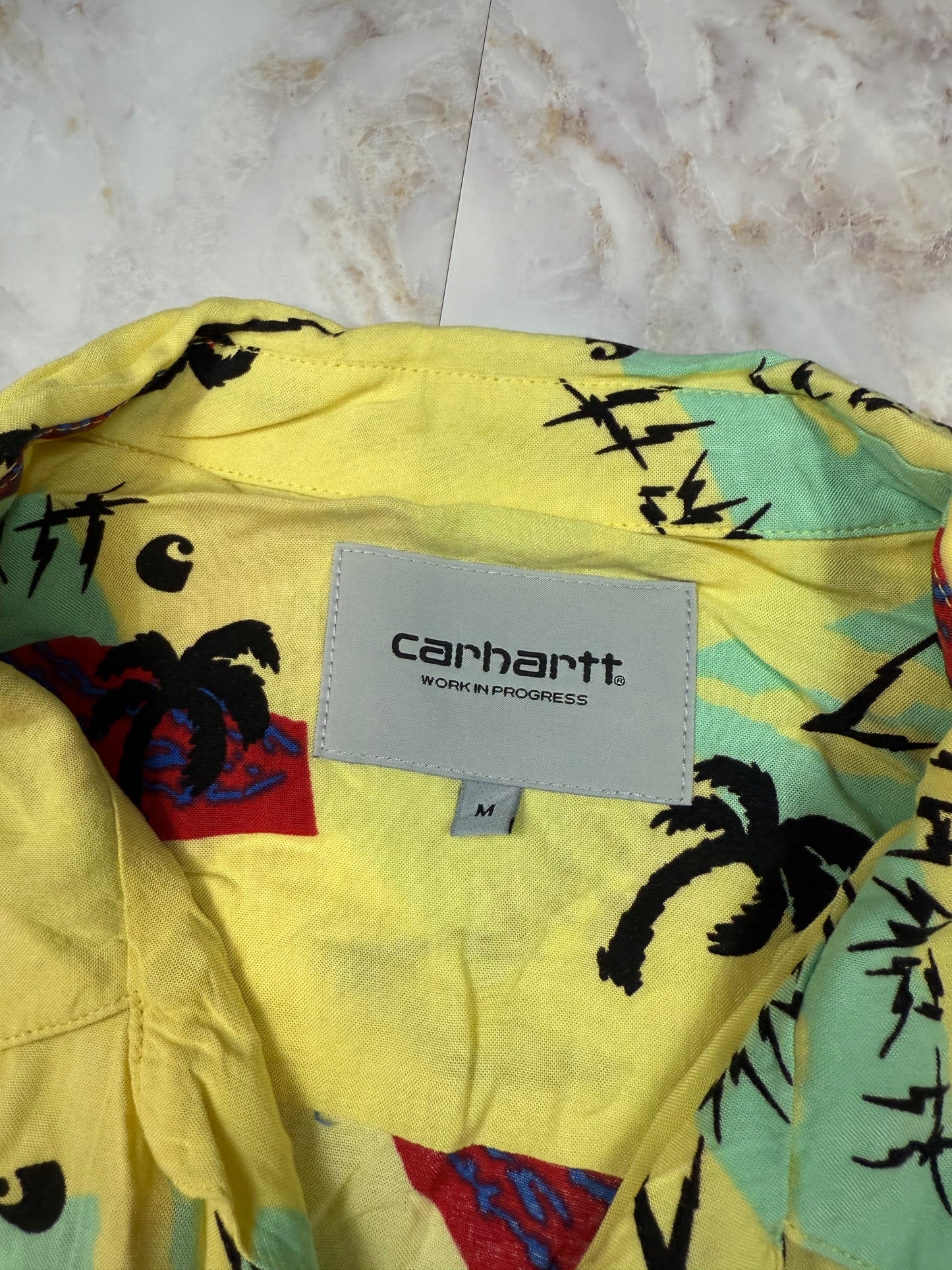 【Carhartt WIP】S/S Anderson Shirt 半袖シャツ アロハシャツ イエロー Mサイズ | カーハート ワークインプログレス
