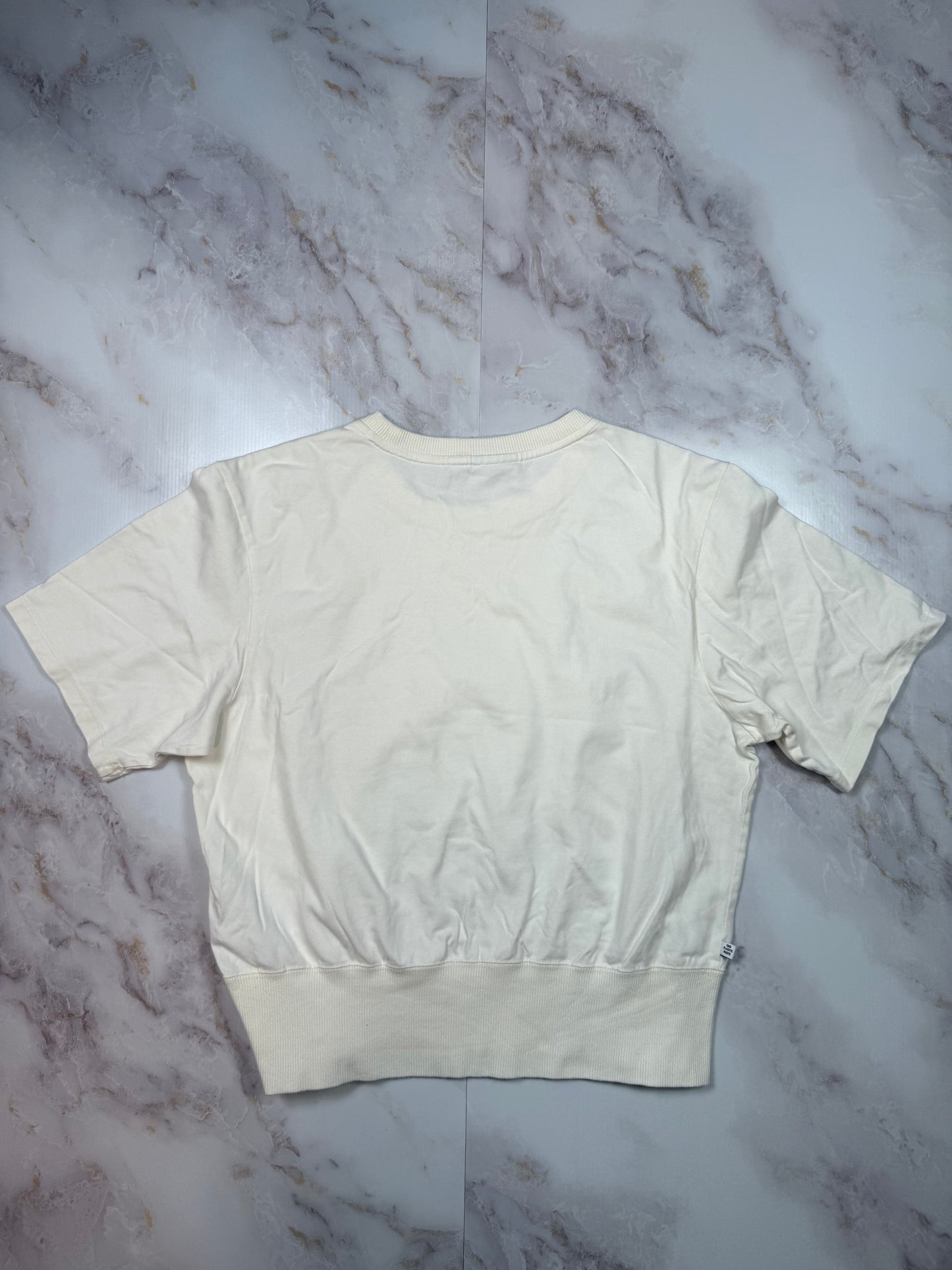 【adidas Originals】オーガニックコットン クロップドTシャツ 半袖 ホワイト レディース Mサイズ