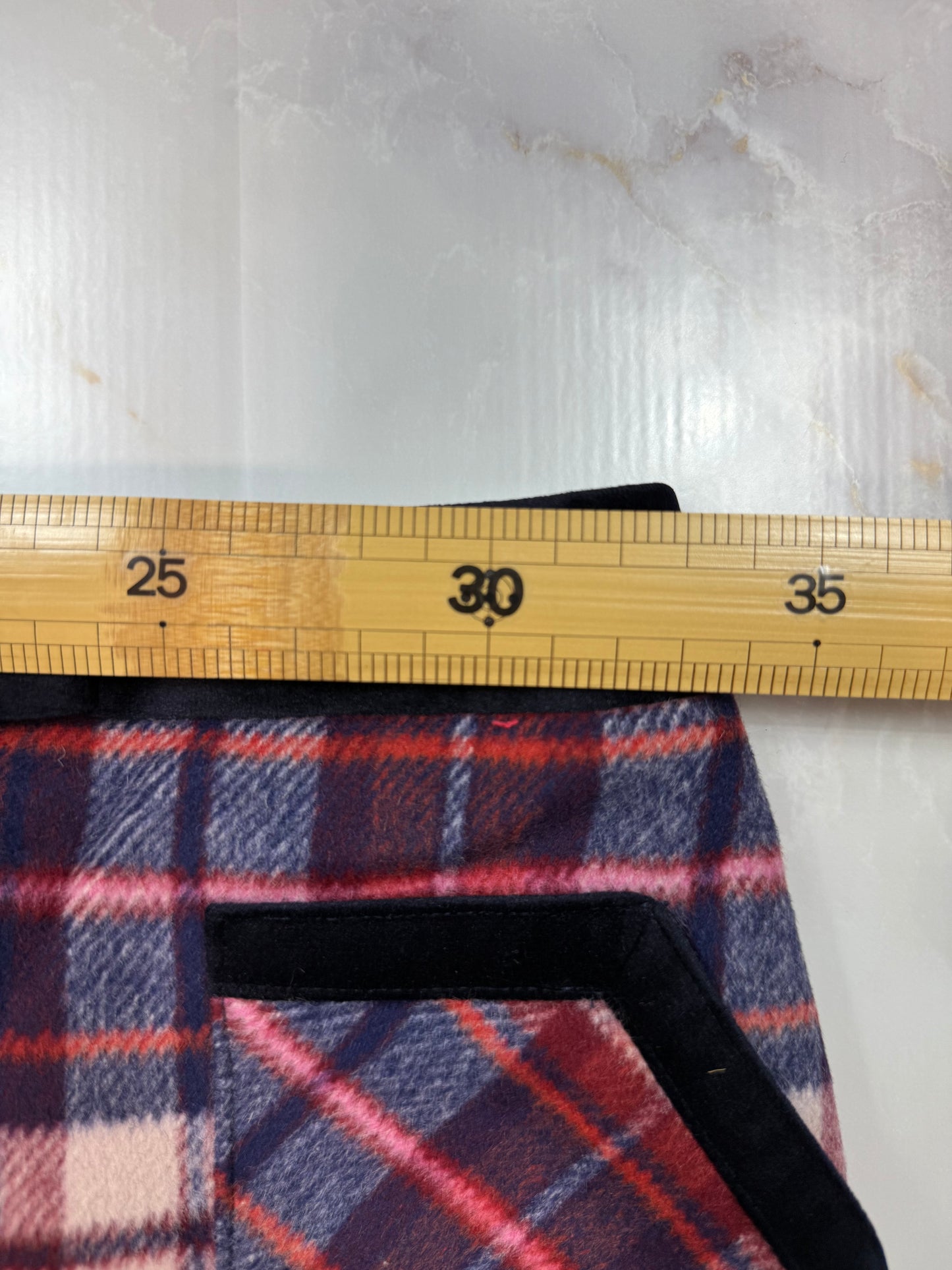 【TOMMY HILFIGER】チェック柄 スカート ウール混 レッド×ネイビー サイズ2 | トミーヒルフィガー レディース 秋冬向け