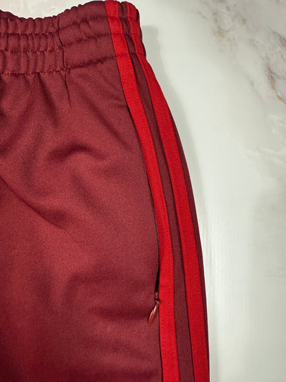 【adidas】ワインレッド ジャージパンツ XL メンズ スリーストライプ トラックパンツ | スポーツ＆カジュアルに最適