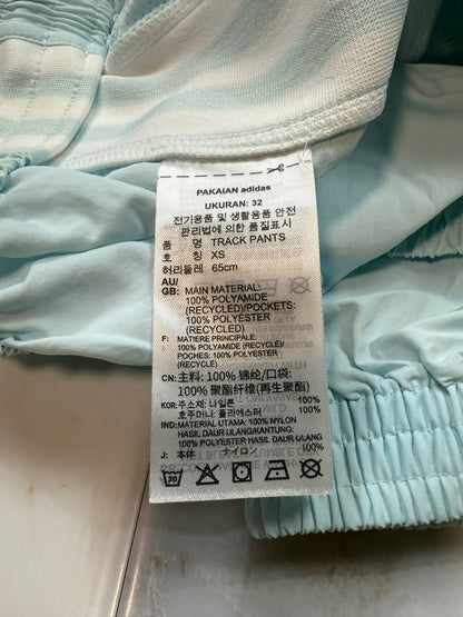 adidas Originals トラックパンツ XS 水色 ライトブルー スリーストライプス ジョガー