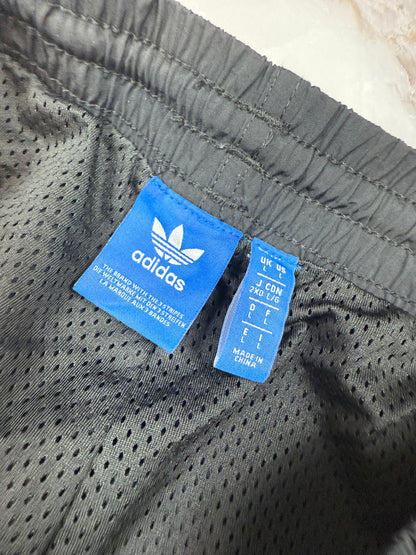 【adidas Originals】サイドロゴテープ トラックパンツ ブラック Lサイズ 裏地メッシュ ジャージボトムス