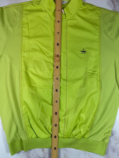 【PING】ピン ゴルフ ハーフジップ ブルゾン ライムグリーン メンズ105 L〜XL ゴルフウェア PMR71TS008