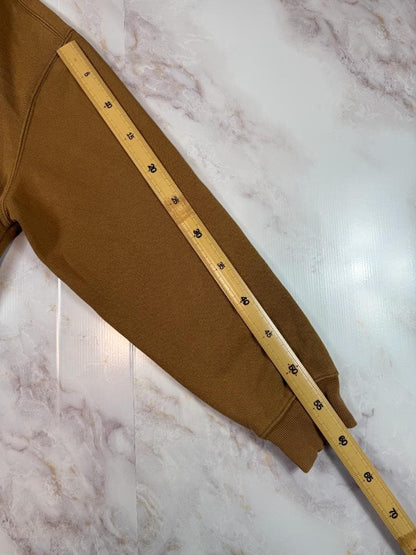 Carhartt WIP ロゴ刺繍 プルオーバーパーカー Lサイズ ブラウン 裏起毛 カーハート フーディ