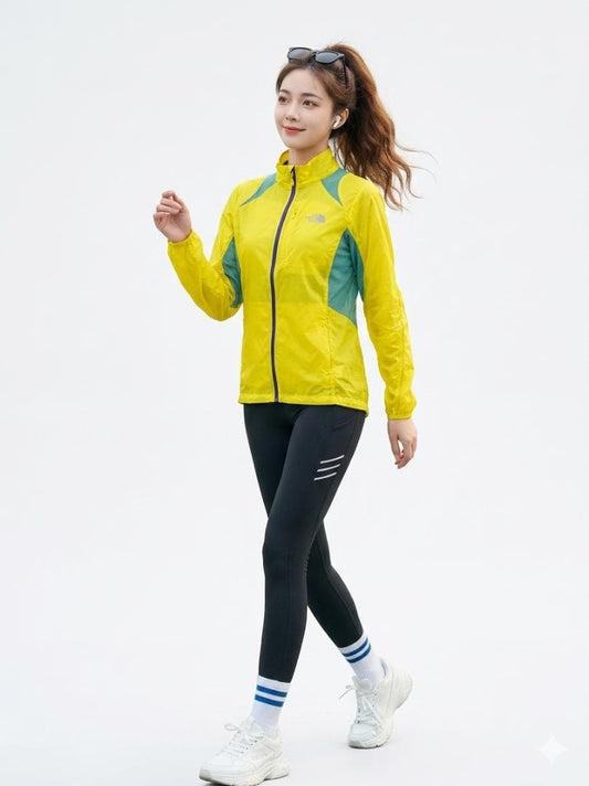 THE NORTH FACE ノースフェイス ランニングジャケット イエロー XXL 軽量 ナイロン ジャケット NFJ3LF33